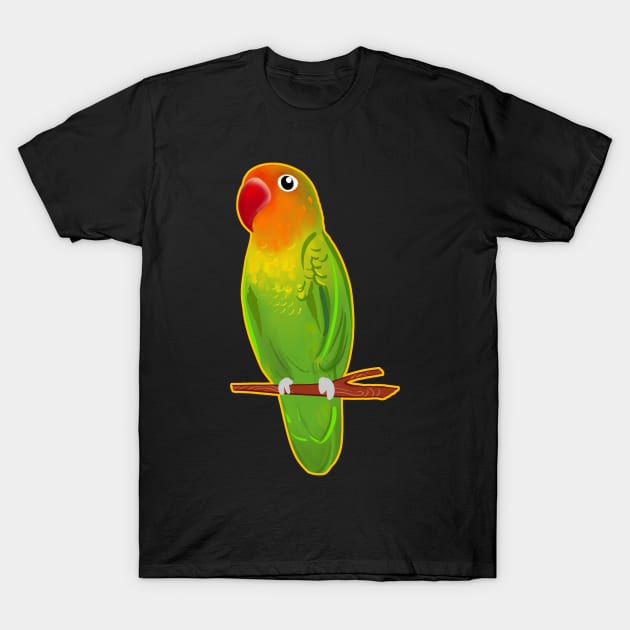 Cute Love Bird T-Shirt by SusanaDesigns